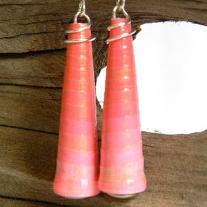 3/$30! Lightweight Boho Coral Ombre Earrings